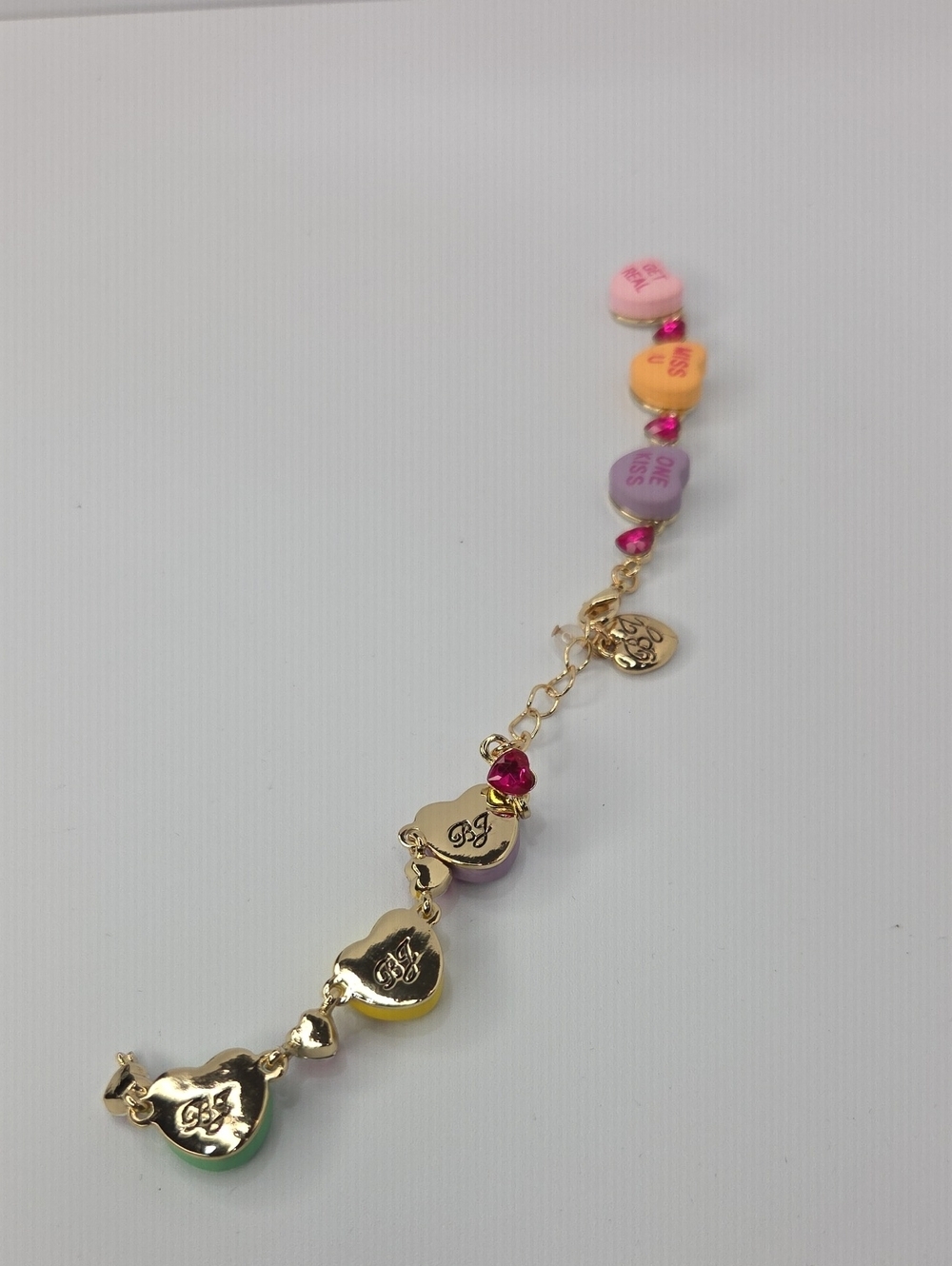 💕▪️Betsey Johnson ▪️(broken Link ) ❌️Damaged❌️ Think Pink Candy Bracelet - Picture 8 of 8